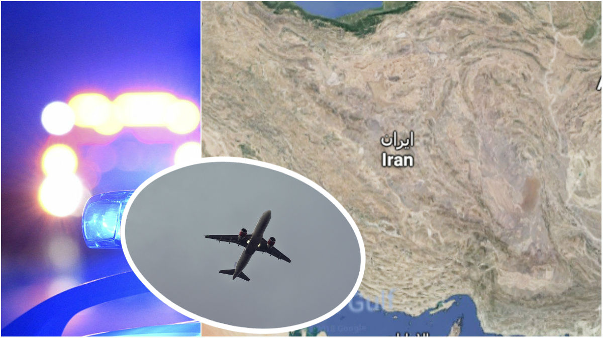 Ett flygplan har kraschat i Iran.