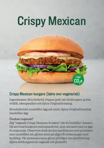 Vegetarisk Crispy Mexican. 