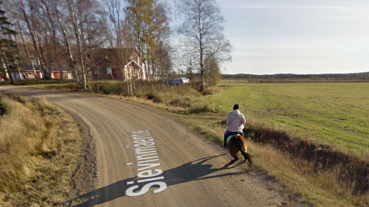 Google maps-bilen skrämde hästen.
