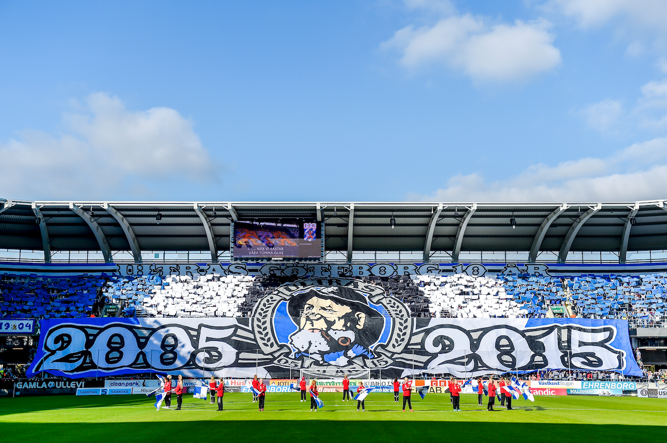 Fint tifo från Göteborg. Fint tifo från Göteborg.