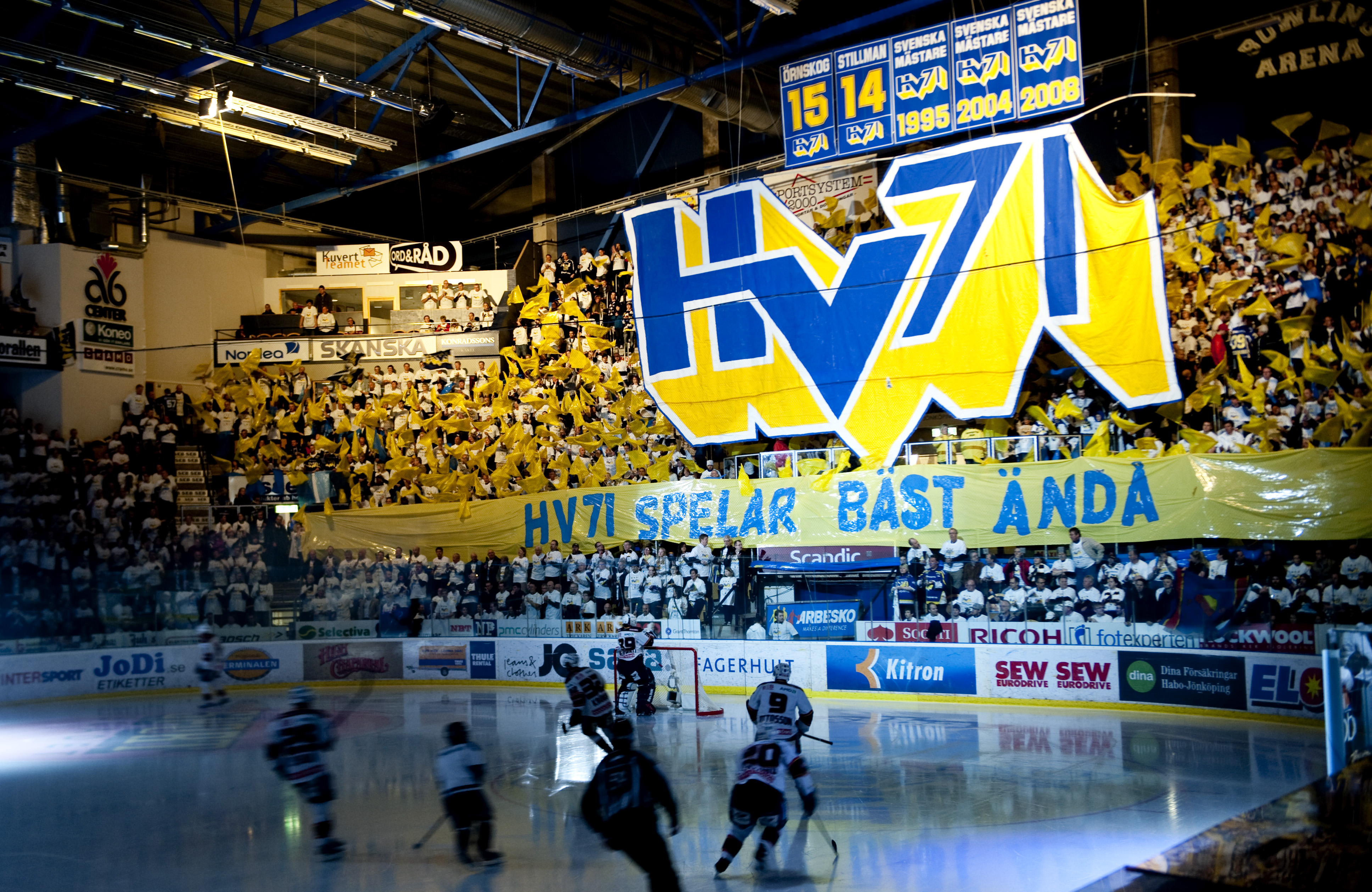HV71, ishockey, SM-slutspel, Jonkoping, Kinnarps Arena, elitserien, Jimmie Ölvestad, Hovet, publik, Stockholm, Djurgården IF, SM-final, Kristofer Ottosson, Globen