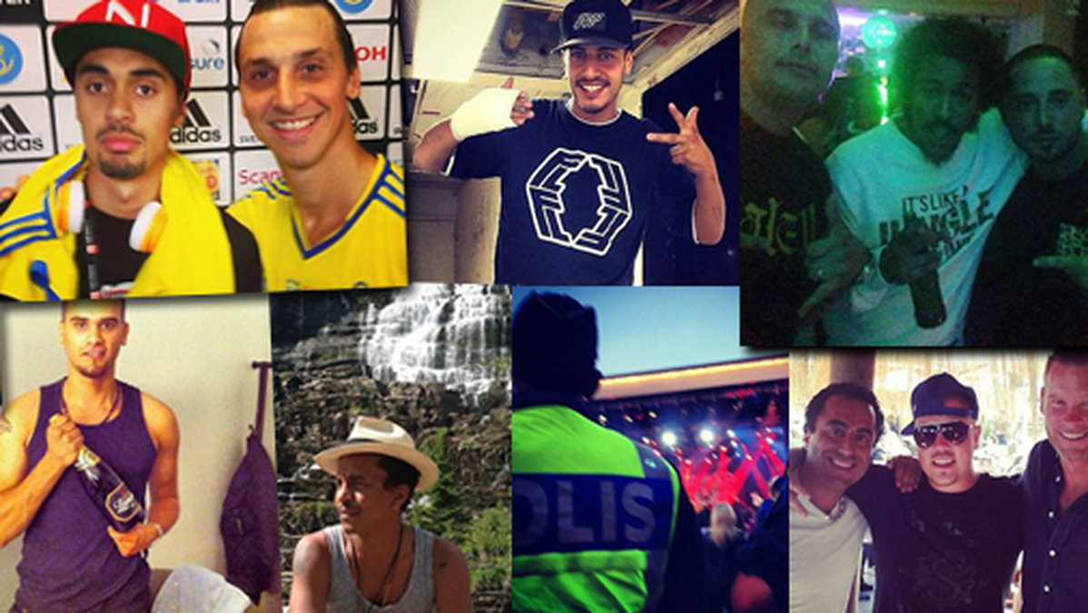 Malcolm, Labyrint, Näääk, Timbuktu, Dani M och Sebbe Stakset är några av de svenska hiphopstjärnorna vars Instagramkonton gått varma i sommar. Se bilderna här. 