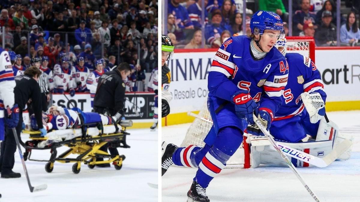 Otäcka scener i JVM – spelare fördes till sjukhus