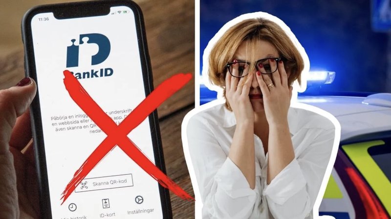 Polisen varnar för bluffmejl. Foto: Martina Holmberg/TT & Johan Nilsson/TT & Canva