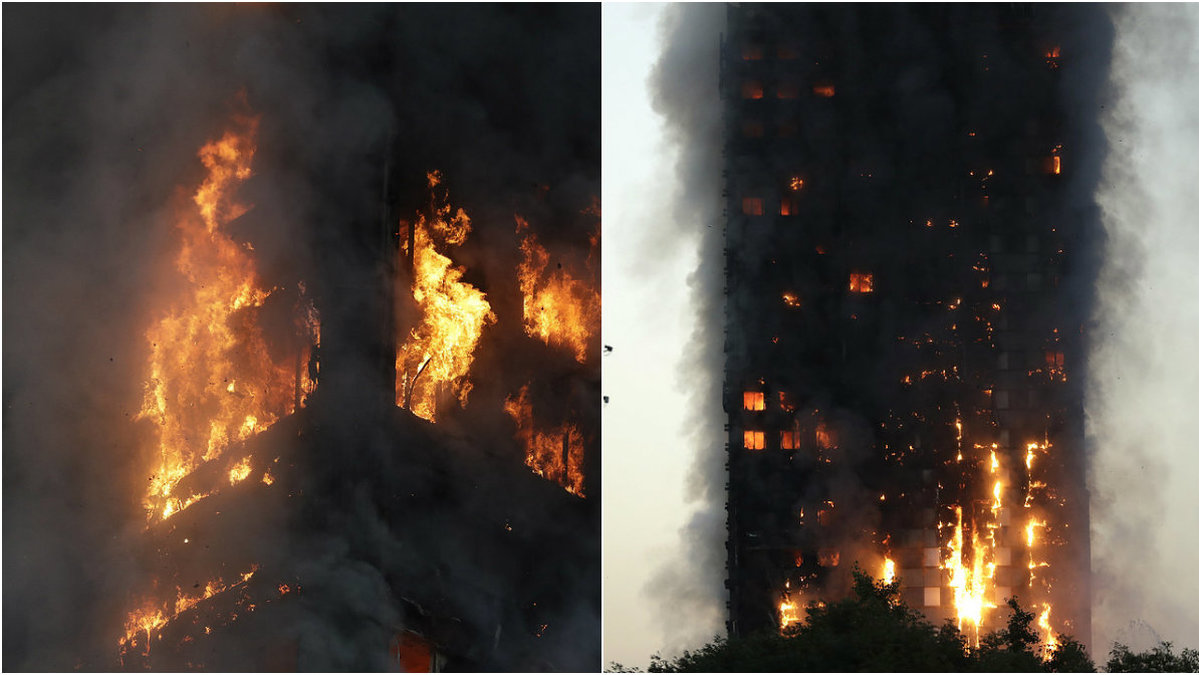 En brand har startat i ett 27-våningars höghus i västra London.