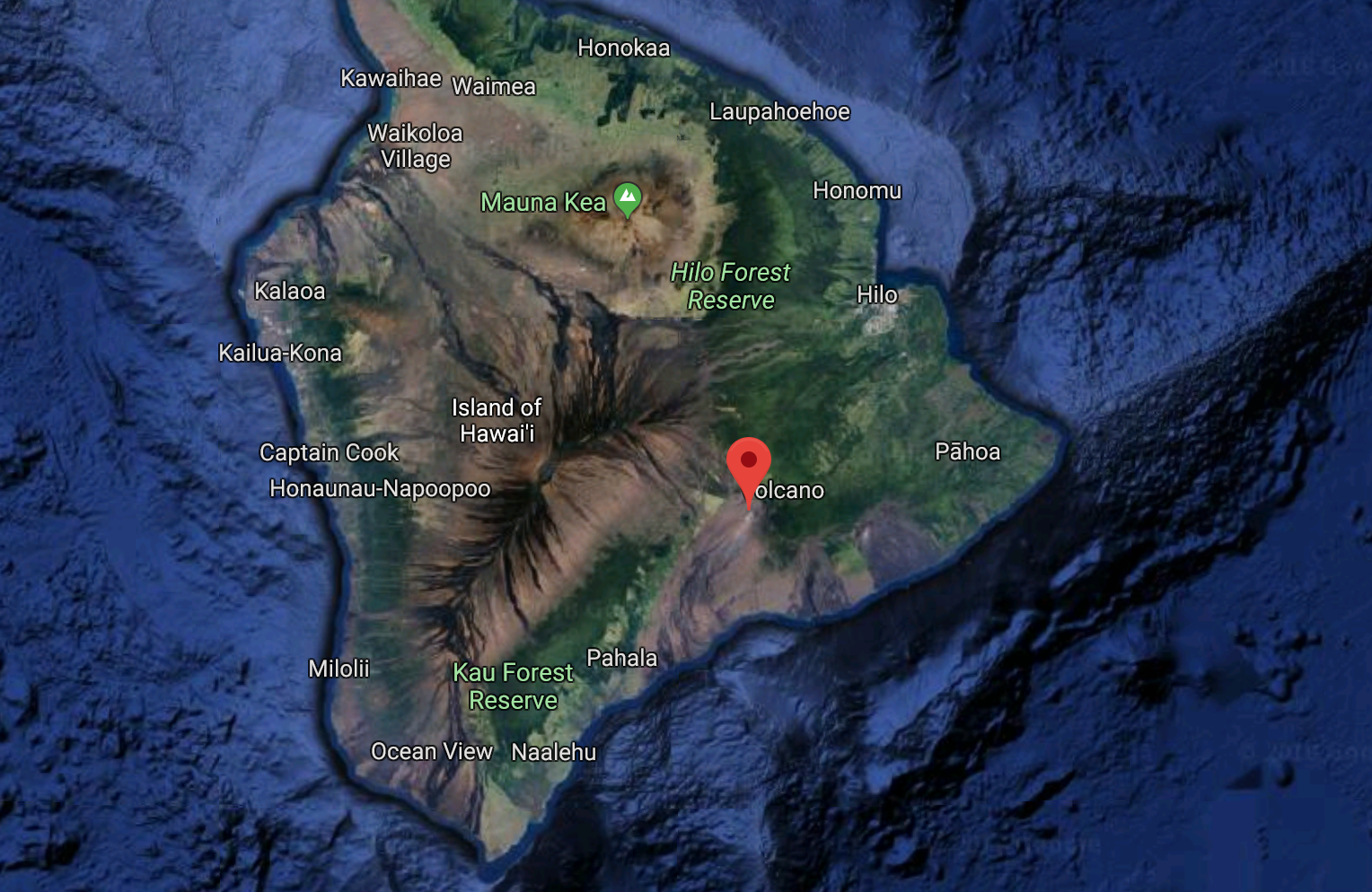 vulkanen Kilauea vulkanen Kilauea