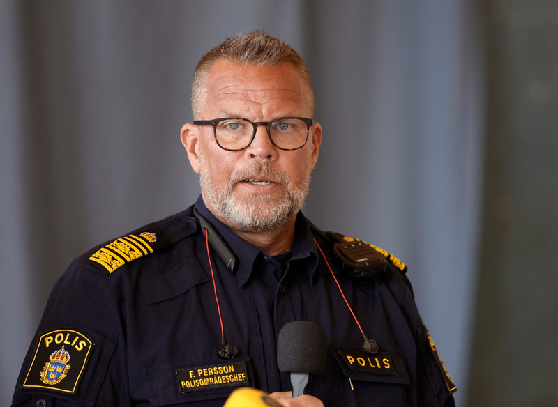 Fredrik Persson, polisens kommenderingschef vid årets Almedalsvecka. Arkivbild.