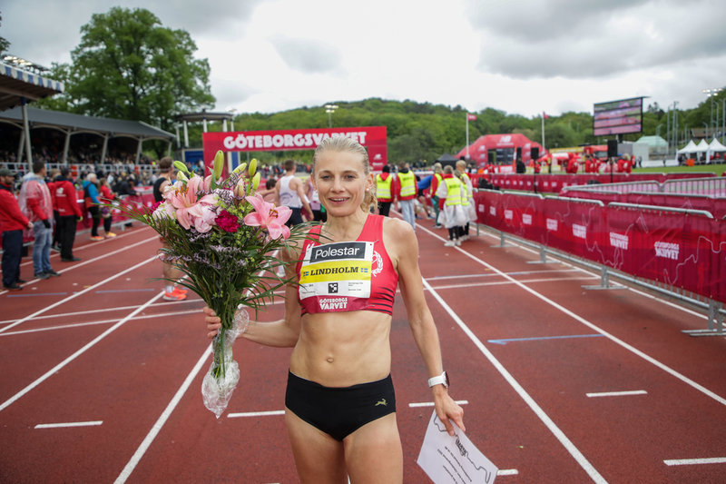 Hanna Lindholm blev snabbaste svenska i Göteborgsvarvet.