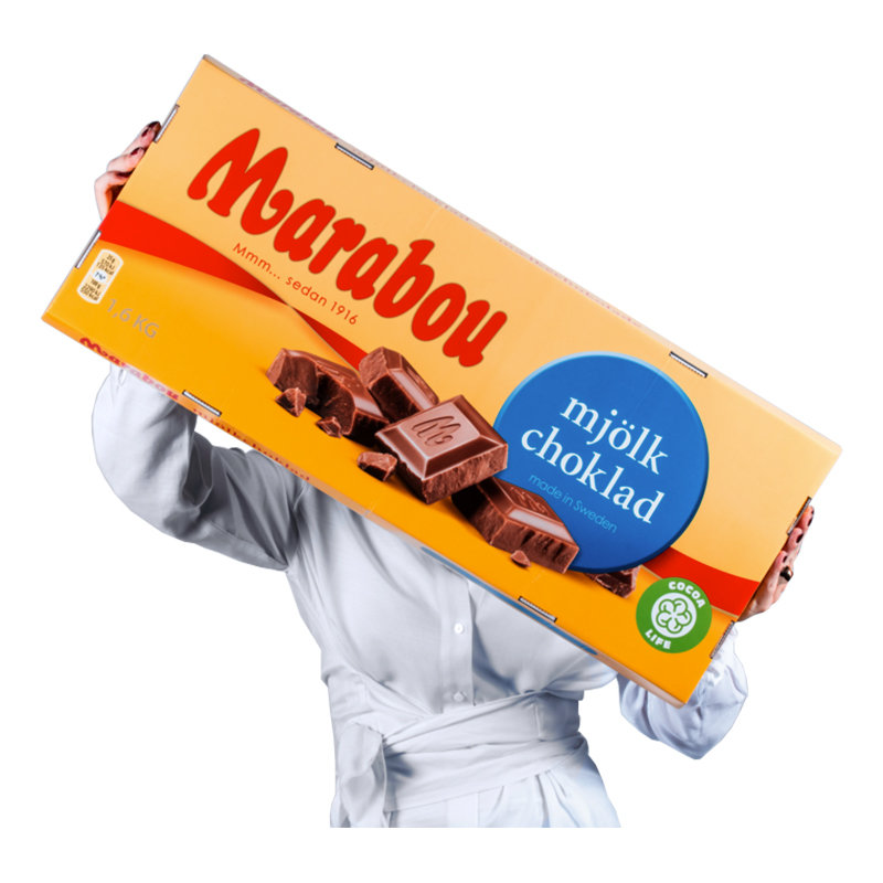 Gigantisk choklad Marabou