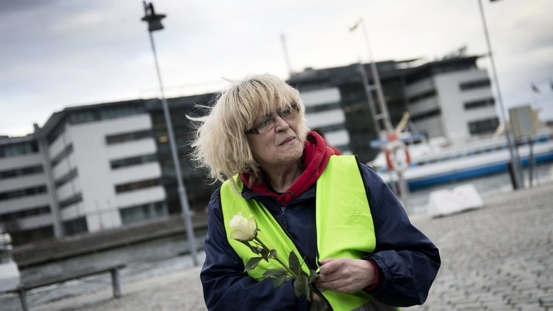 Anki Dahlberg 2012, på en minnescermoni tillsammans med Missing people. Arkivbild.