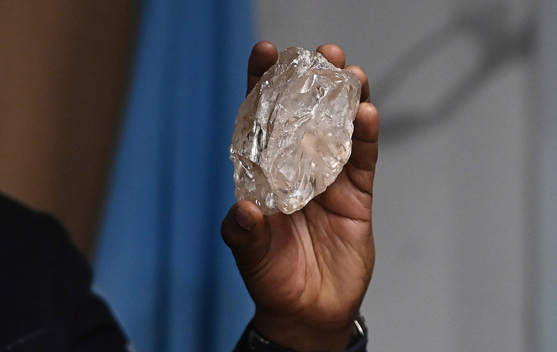 Förra året hittades en diamant på 2|492-carat i Karowe-gruvan i Botswana. Arkivbild.