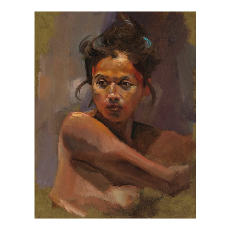 Den här målningen av Gene Hackman ska säljas på auktion i Los Angeles i november.