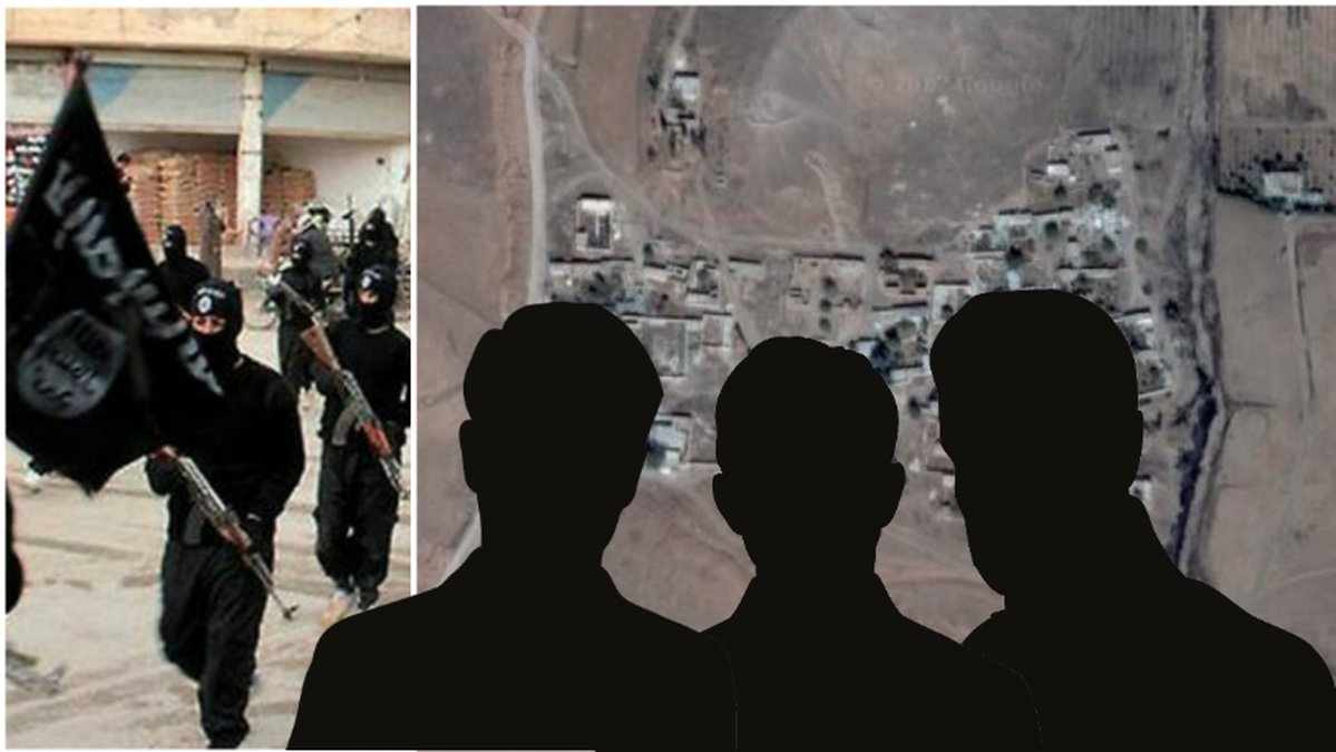 Tre svenskar med misstänkta IS-kopplingar är fängslade i Syrien