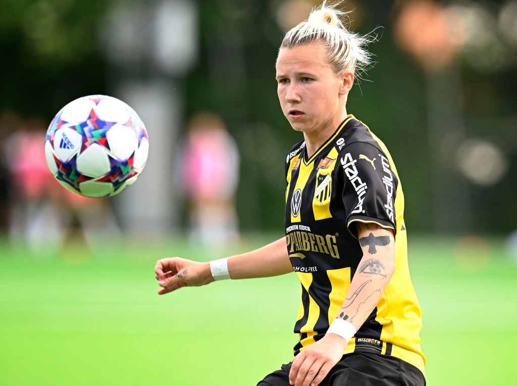 Marika Bergman Lundin var nära att ge Häcken ett poäng borta mot PSG. Arkivbild.