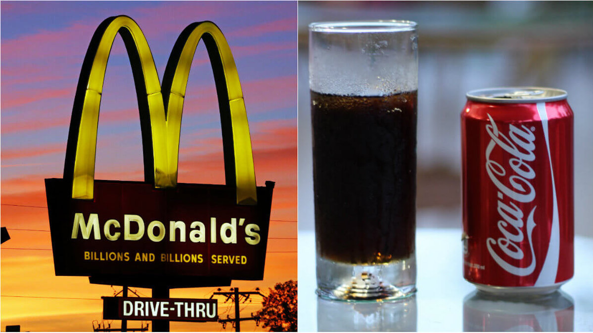 Coca-cola är tydligen godare på McDonald's.