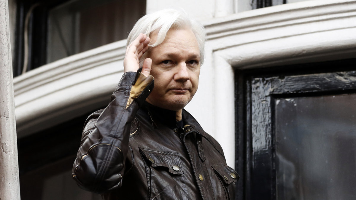 Wikileaks grundare Julian Assange fotograferad i London. Arkivbild.