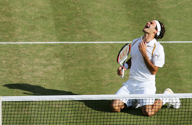Roger Federer vann Wimbledon åtta gånger. Arkivbild.