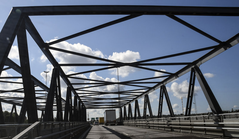 Bron i Södertälje som fått problem. Arkivbild. Foto: Johan Nilsson/TT