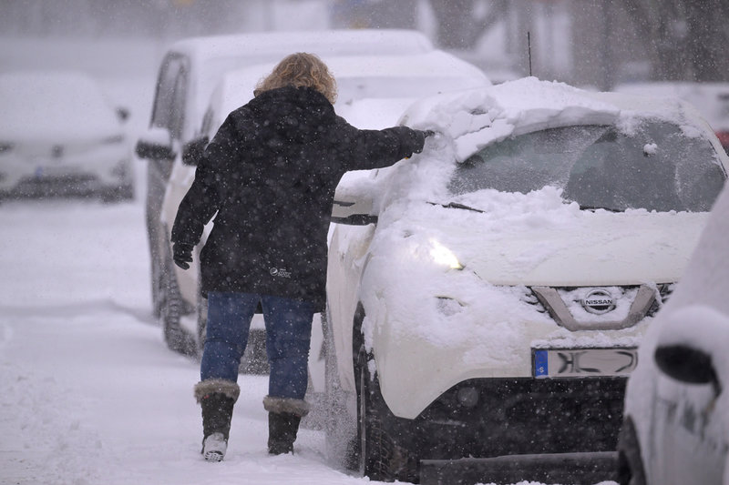 Det kommer nytt snöoväder. Foto: Janerik Henriksson/TT