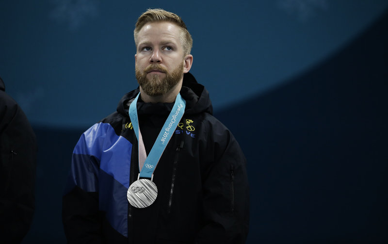 Niklas Edin efter OS-silvret i Pyeongchang 2018.