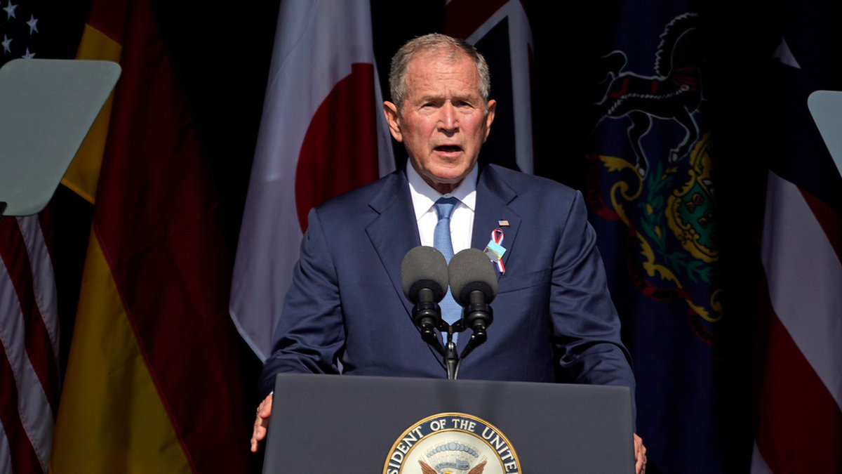 George W Bush gjorde en rejäl felsägning vid ett framträdande i Dallas. Arkivbild.