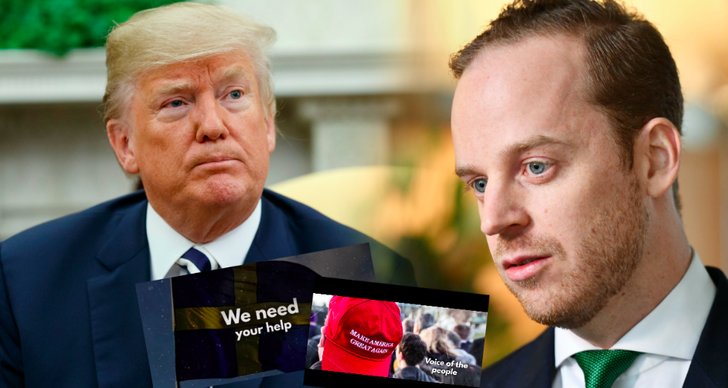 Gustav Kasselstrand, Donald Trump, Alternativ för Sverige