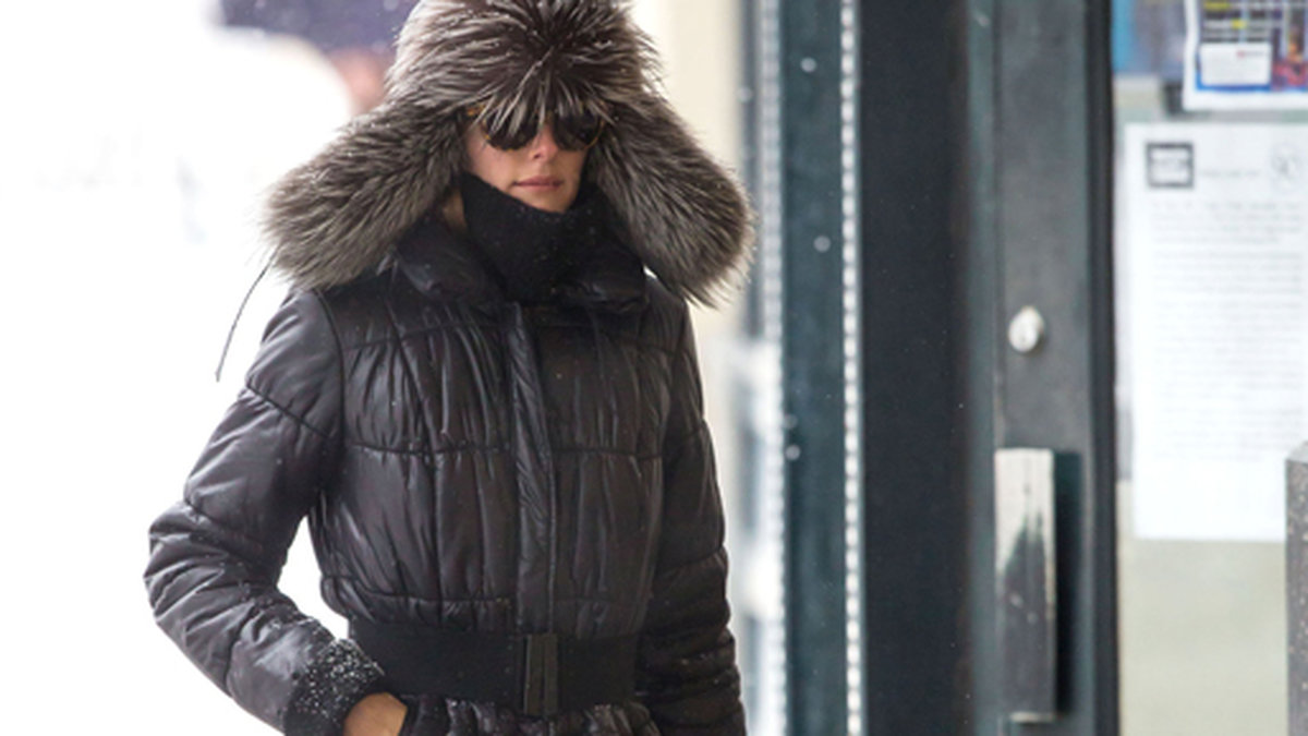 Olivia Palermo är vinterklädd i New York.