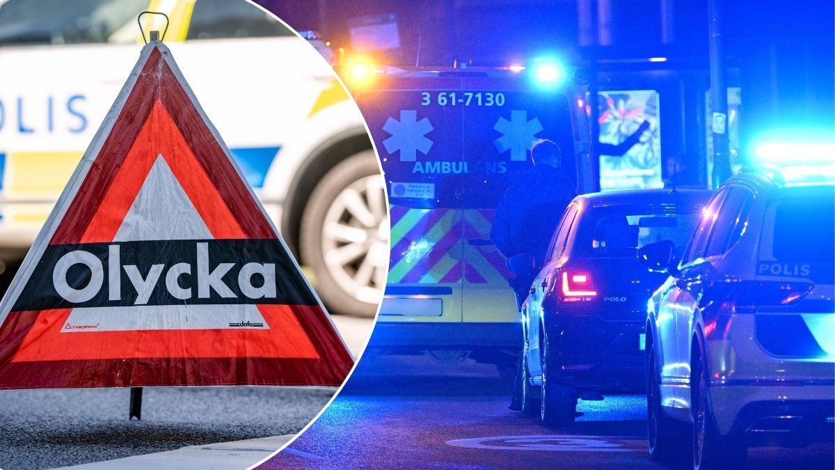 Tre personer till sjukhus efter krock i Skåne