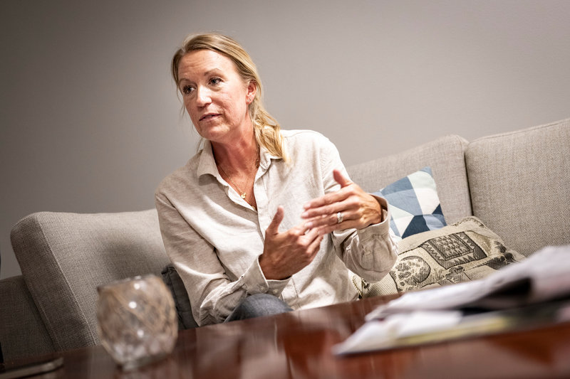 Jonna Alfvegren, enhetschef vid Stadsmissionen i Vårberg. 