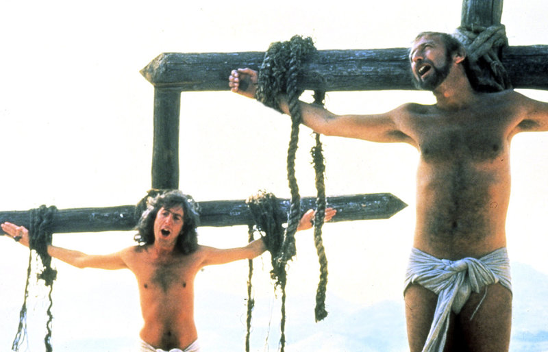Eric Idle och Graham Chapman i "Life of Brian". Pressbild.