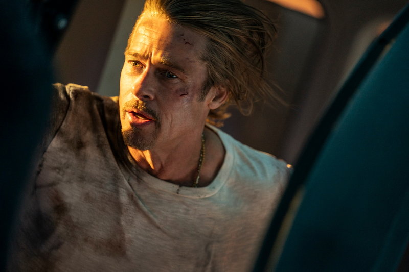Brad Pitt i 'Bullet train'. Pressbild.