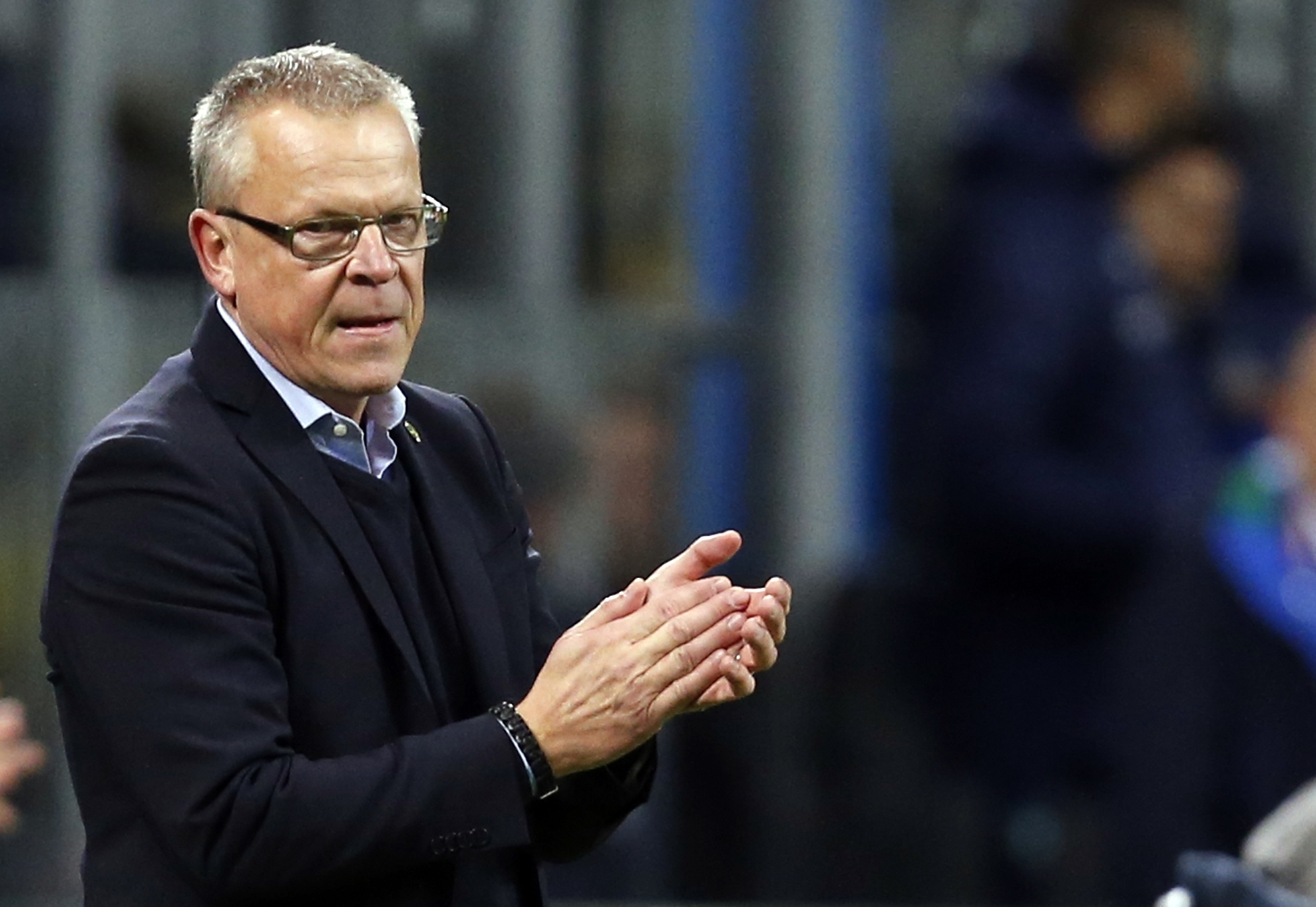 Janne Andersson var inte helt nöjd med anfallsspelet i den första halvleken. Janne Andersson var inte helt nöjd med anfallsspelet i den första halvleken.