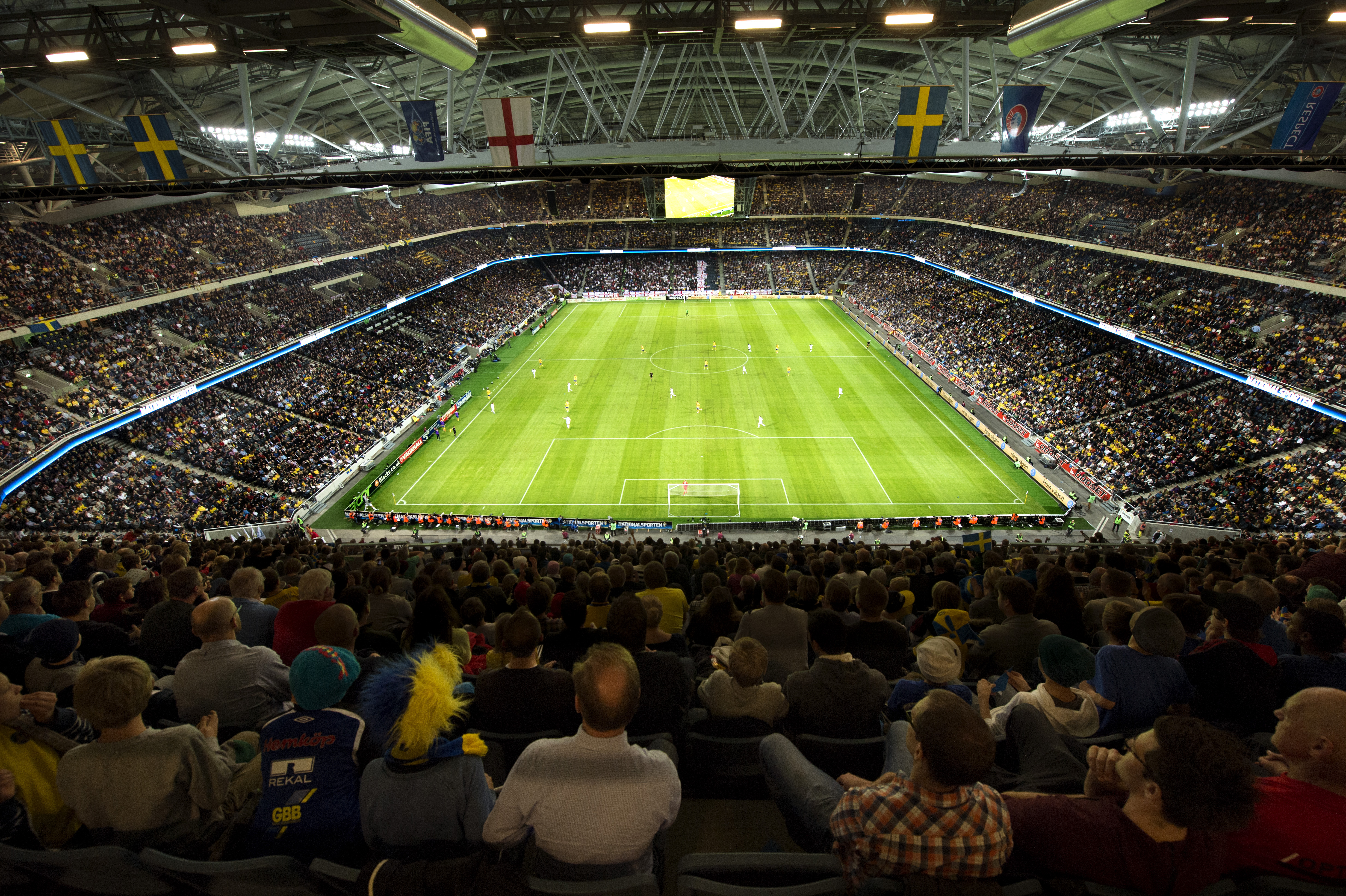 Fullsatt när Friends Arena invigdes, få på plats visste nog var de skulle få uppleva. Fullsatt när Friends Arena invigdes, få på plats visste nog var de skulle få uppleva.