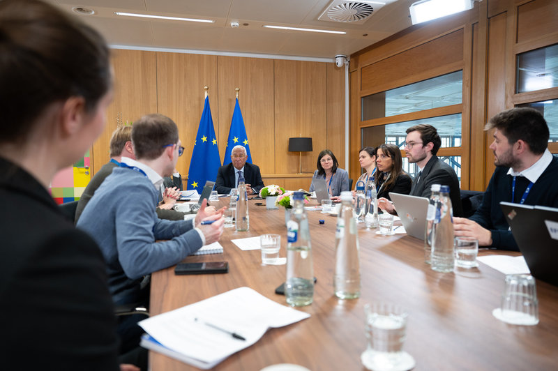 EU:s rådsordförande António Costa i intervju med TT och andra byråer i det europeiska nyhetsbyråsamarbetet European Newsroom (ENR).