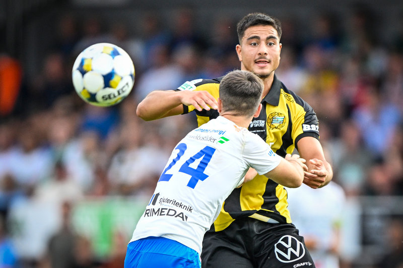 Hammrbys Jusef Erabi gjorde Hammarbys segermål mot Värnamo.