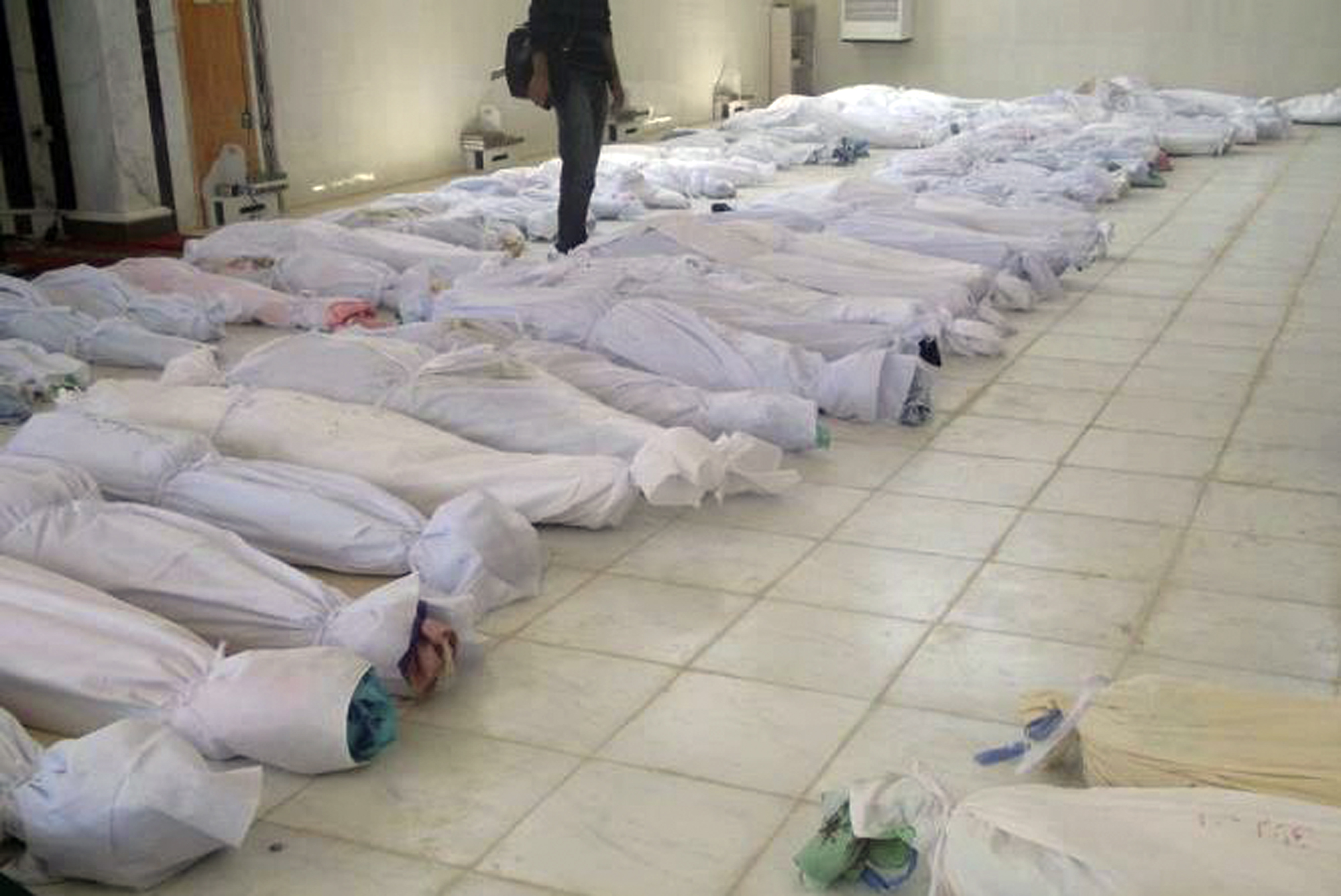 I massakern i Houla dödades 32 barn, alla under tio år.