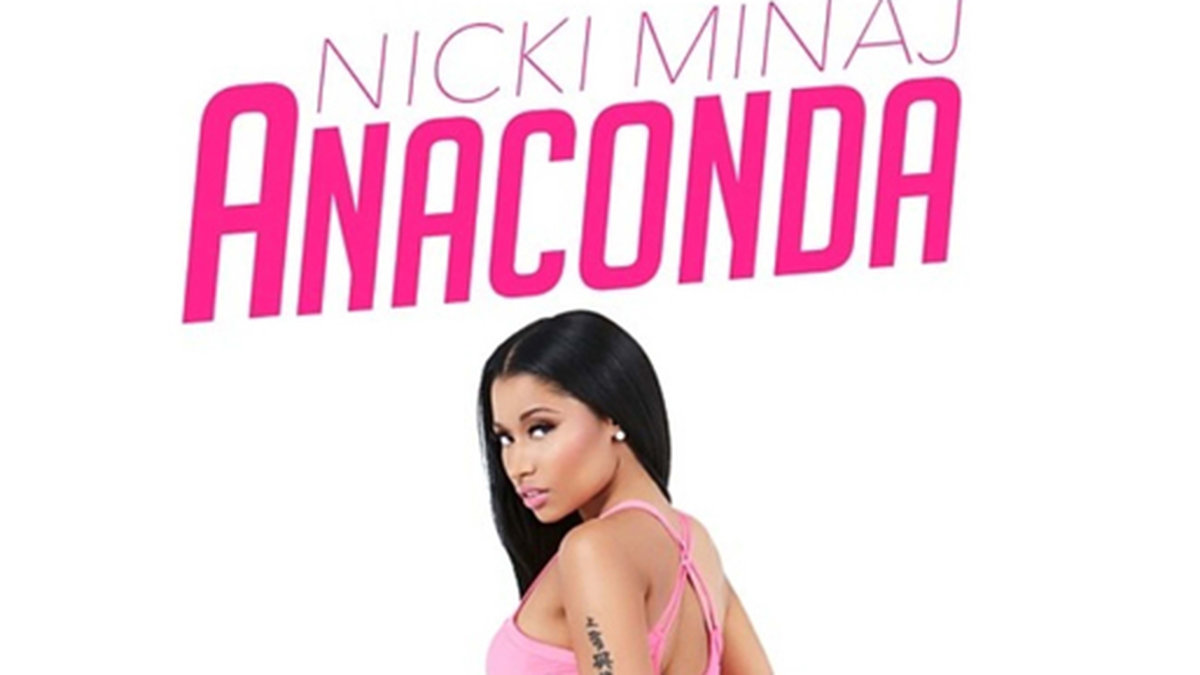 Bilden som användes till "kartong-Nicki" kommer från omslaget till singeln "Anaconda".