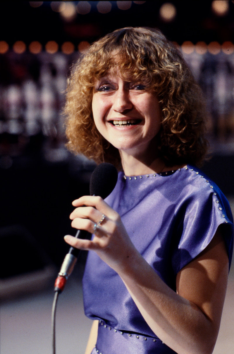 Med låten 'Hit men inte längre' kom Liza Öhman trea i Melodifestivalen 1980. Arkivbild.
