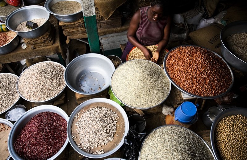 I Ghana räknar många med en akut livsmedelsbrist till jul. Arkivbild