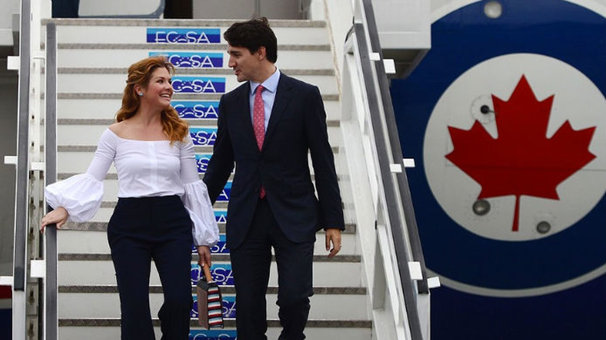 Här till exempel hänger han med sin bae Sophie Gregoire-Trudeau i Havanna, Kuba, 2016.