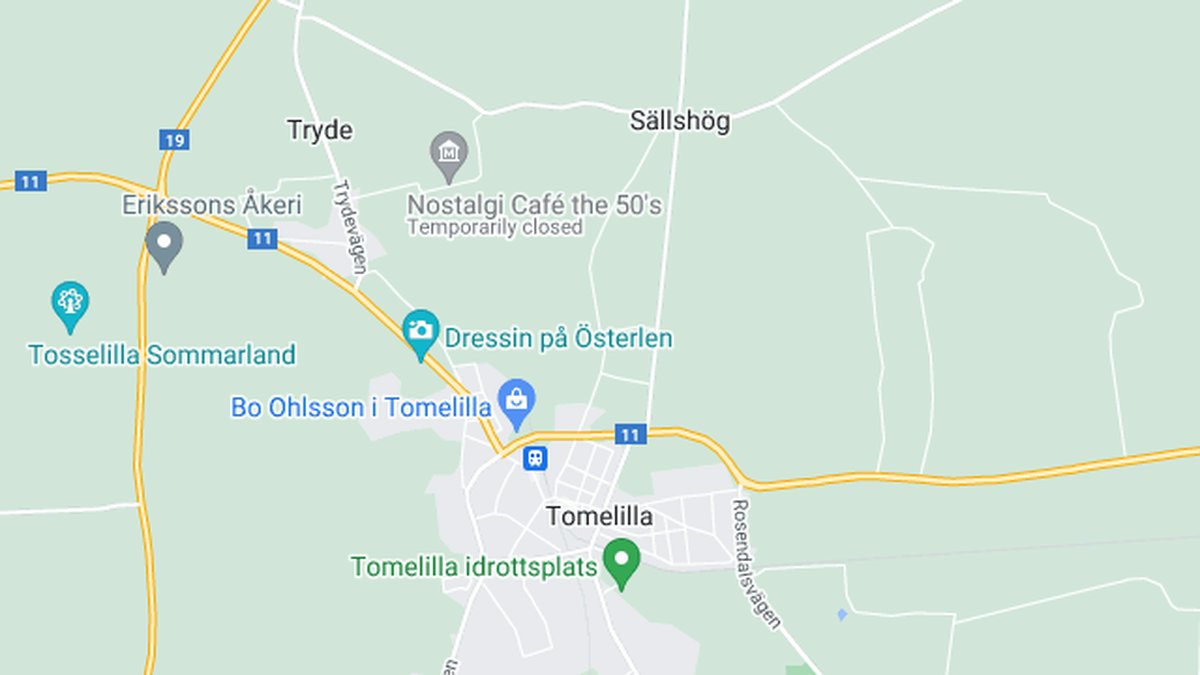 Google maps, Tomelilla