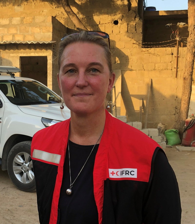 Ylva Jonsson Strömberg, Svenska Röda Korsets krisberedskapschef i Pakistan.