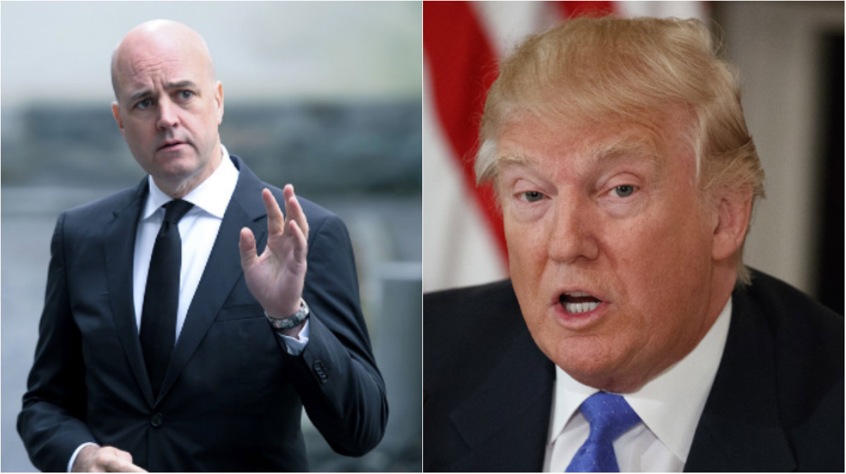 Fredrik Reinfeldt, Donald Trump
