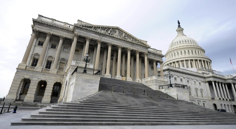 Kongressbyggnaden Kapitolium i Washington DC. Arkivbild.
