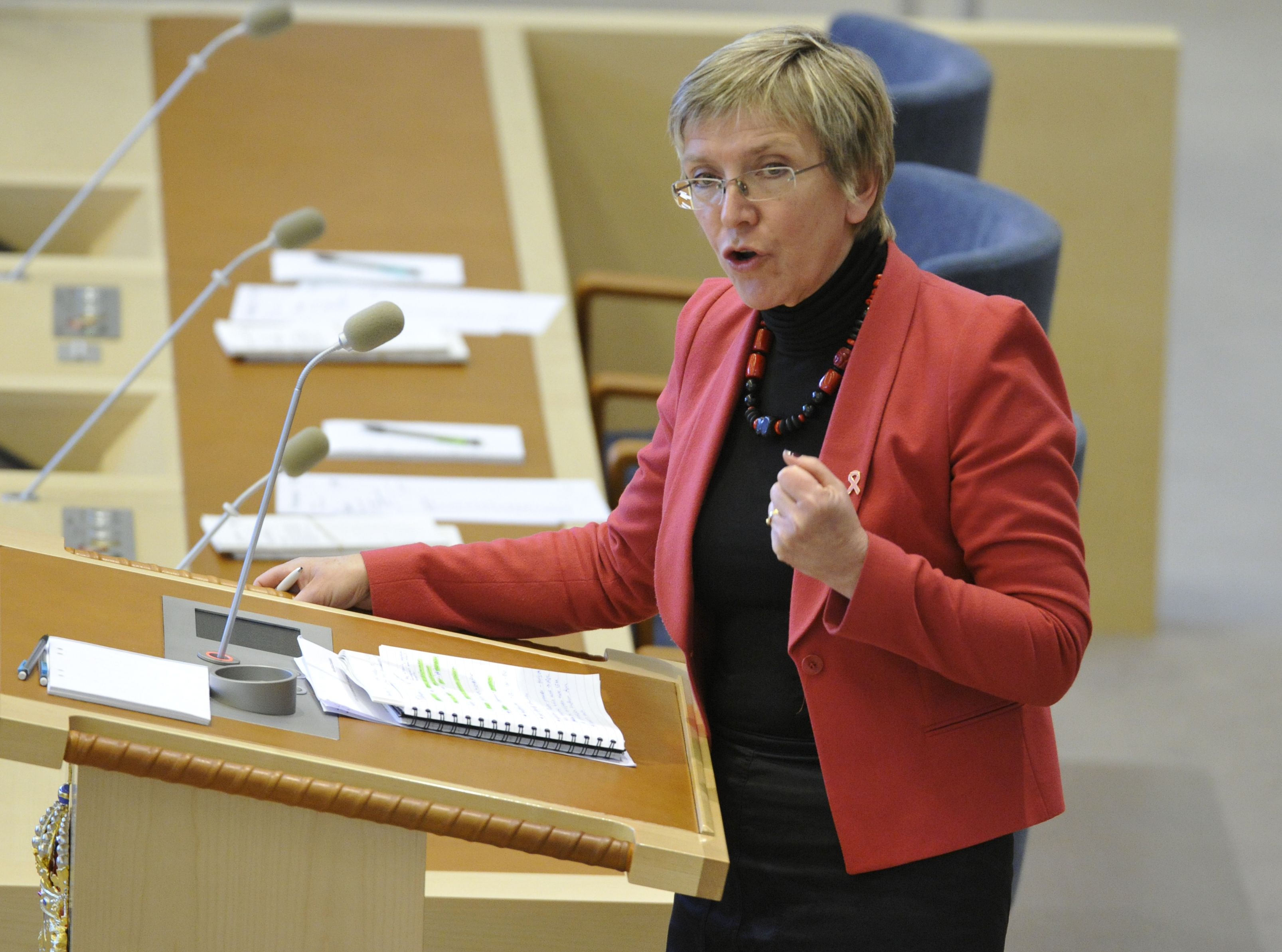 Kerstin Lundgren (C) menar att partiet förhandlar i regeringen men att man vill vara tydliga med var man står.