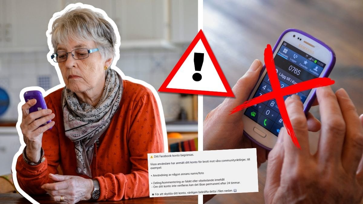 Varning för bluffmeddelande – klicka inte på länken