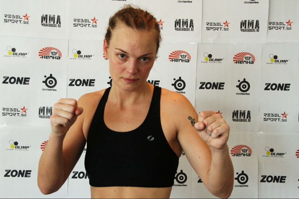 Elina Nilsson, den ena av två världsmästare från Sverige. 
