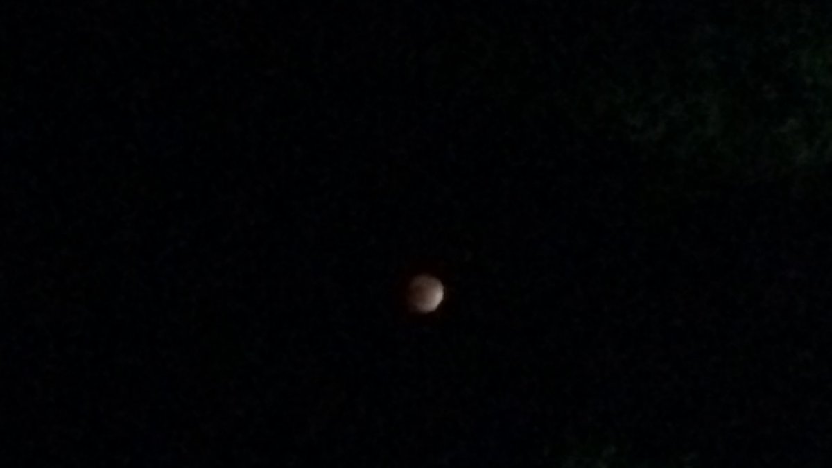 Den här bilden på blodmånen är tagen av Lea. 