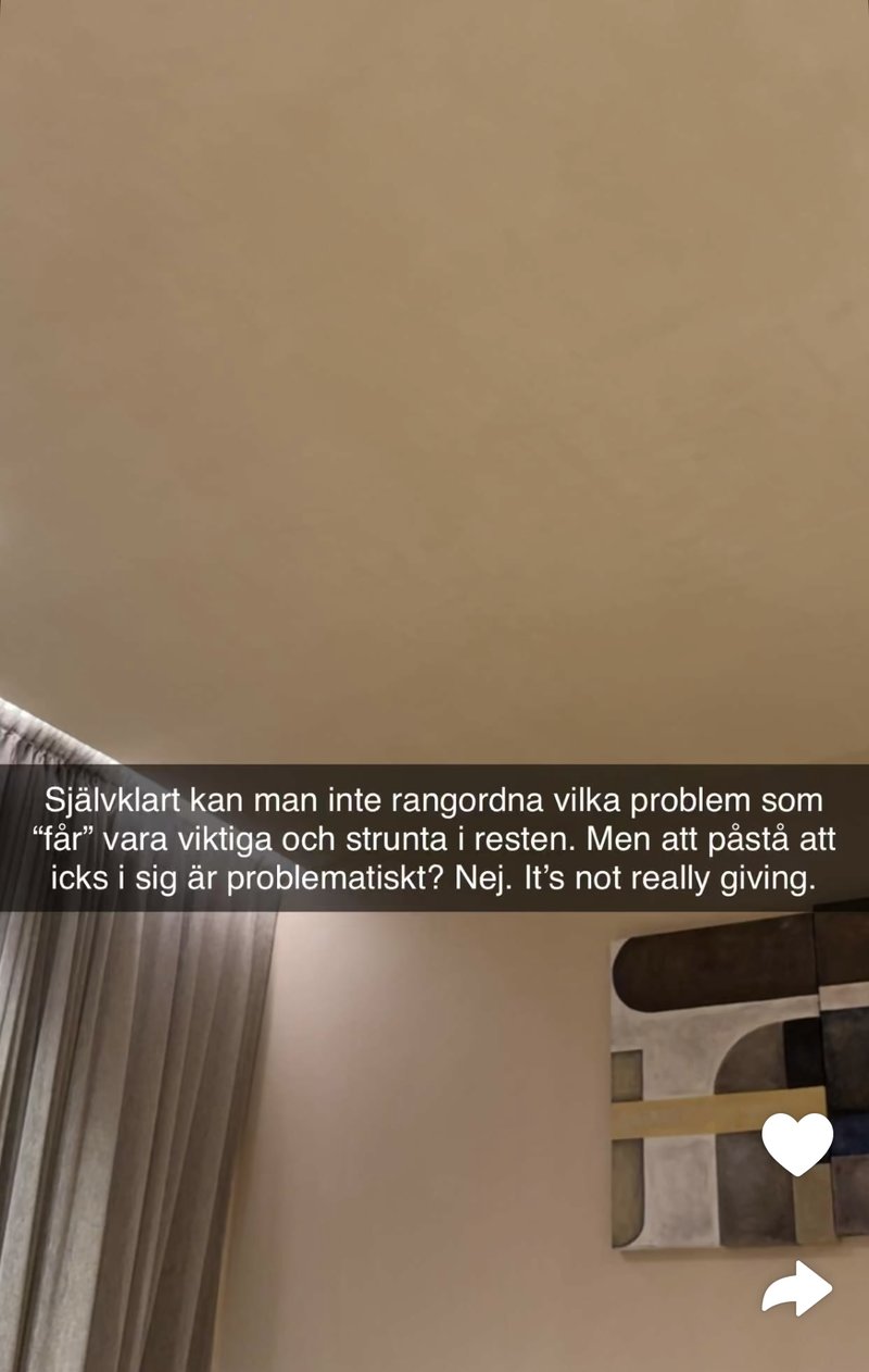 Hanna Fribergs kommentarer.