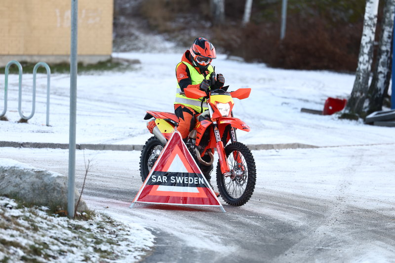 En stor sökinsats pågick efter den 25-åriga kvinnan. Foto: Nils Petter Nilsson/TT